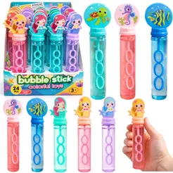 Kit 24 Bolhas Sabão Bolinha Brinquedo Lembrancinha Sereia Fundo Do Mar Festa Aniversário infantil