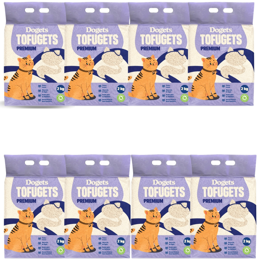 Areia Para Gato Tofu 2 kg Vegetal Higiênica Antiodor Areia Gato Premium Sanitária em Oferta na Shopee