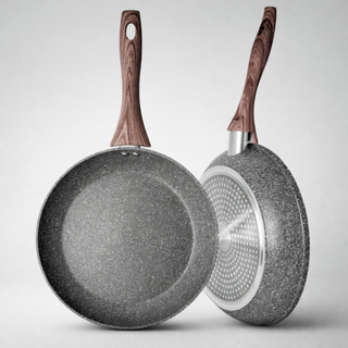 Frigideira Antiaderente Cerâmica Fundo Triplo Premium Não Usa Óleo Não Gruda Frigideira Granito em Oferta na Shopee