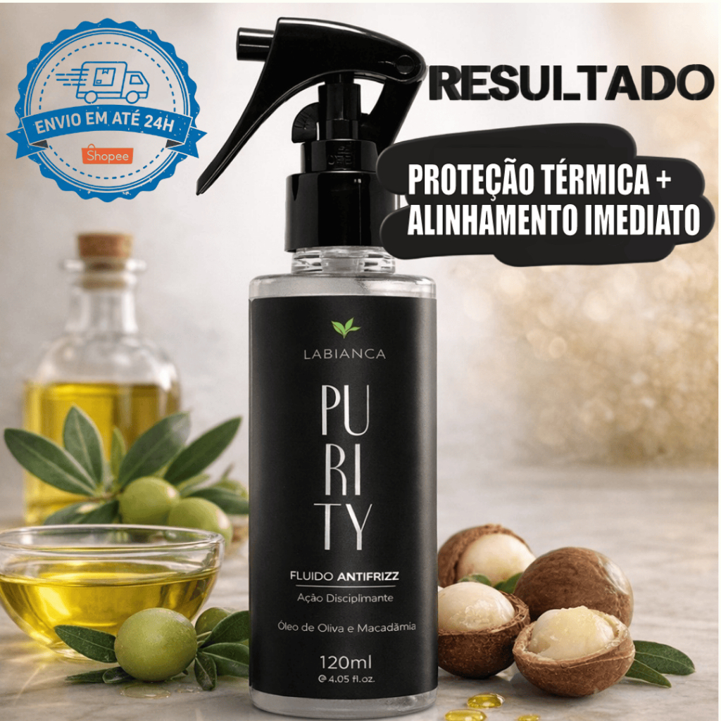 Protetor Térmico 230°C Antifrizz Spray Profissional 120ml - Brilho Espelhado e Selagem Térmica em Oferta na Shopee