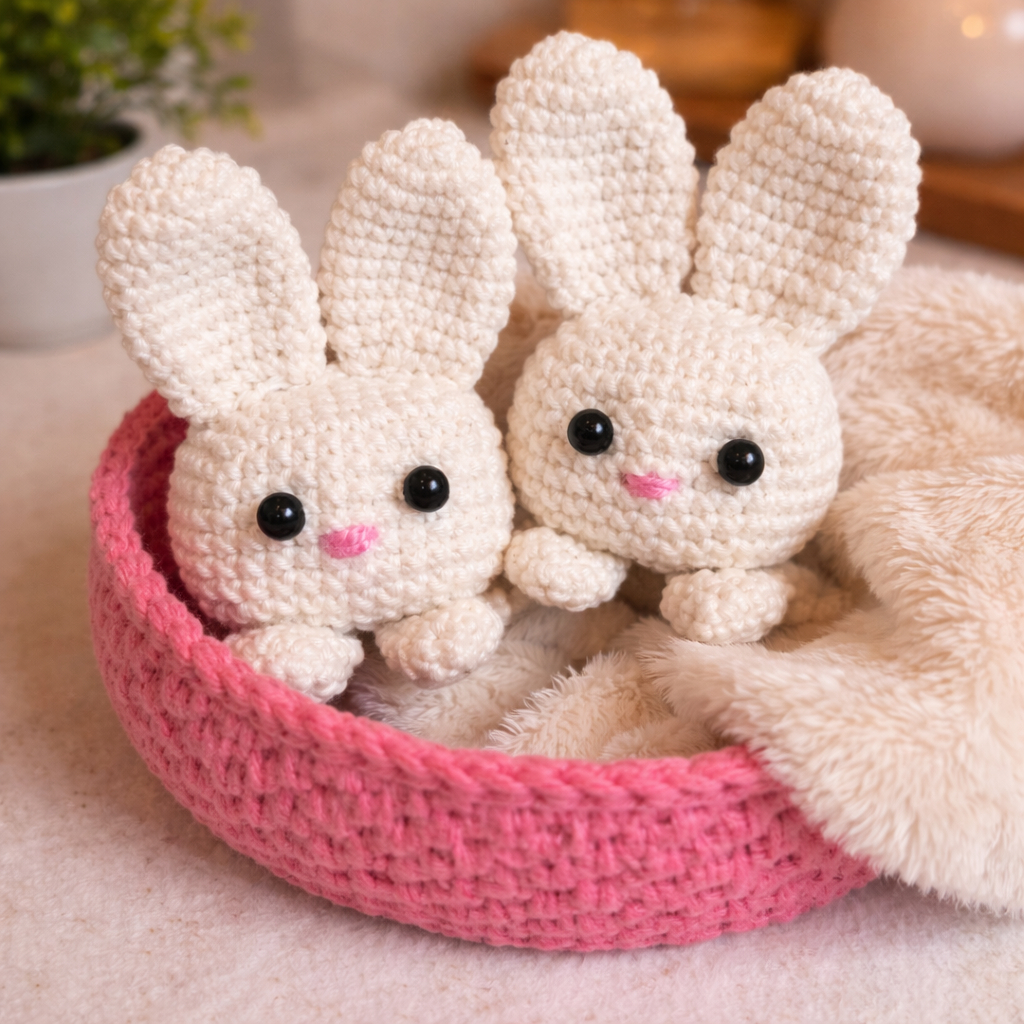 Coelho Fofura Amigurumi Páscoa/cesta/decorativa/mobile/varal/berço/cama/lembrancinha/chaveiro/Páscoa