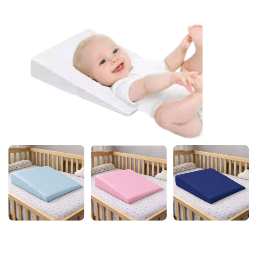 Travesseiro Rampa Anti-Refluxo Com Capa Removível Para Berço Bebê