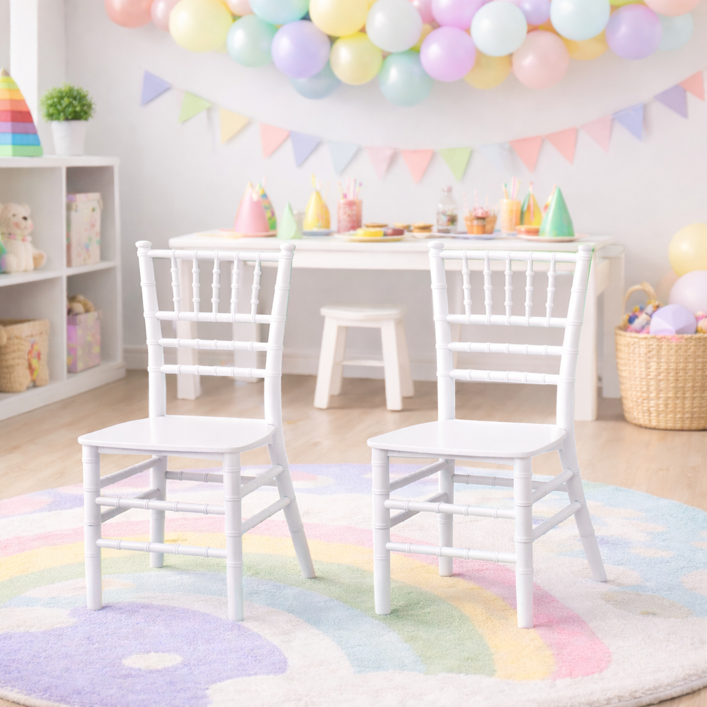 Conjunto 2 Cadeiras Tiffany Infantil Menina Menino Polipropileno Branco em Oferta na Shopee