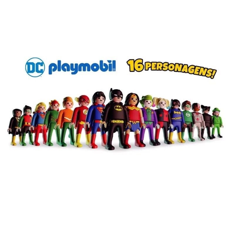 Colecionáveis Surpresas Kinder Ovo DC Playmobil 2026