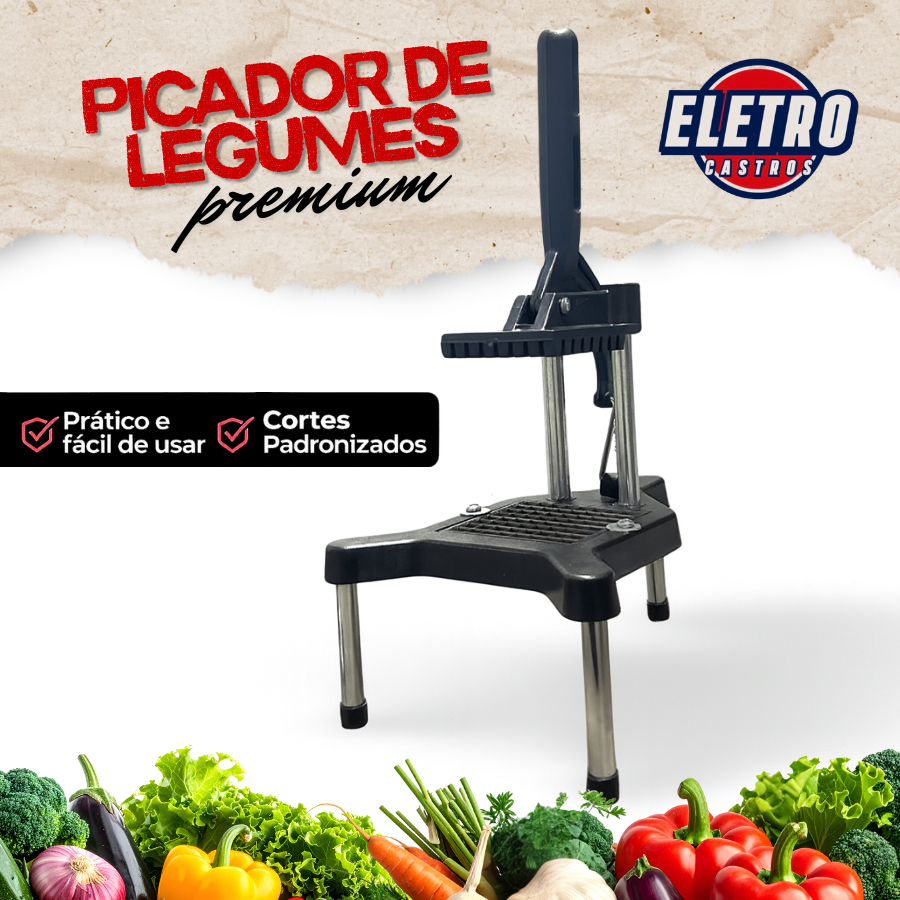 Picador Cortador Fatiador de Legumes Profissional cozinha