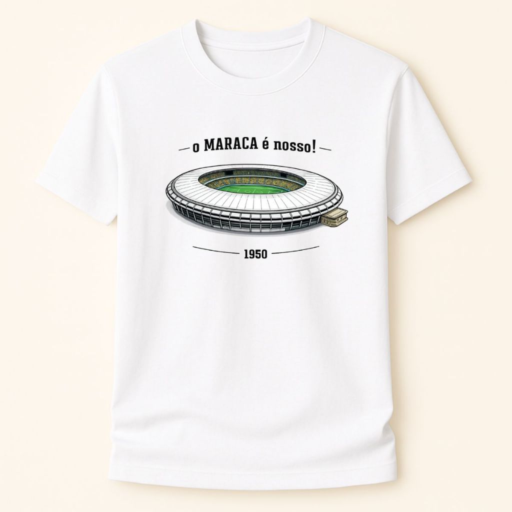 Camiseta Maraca do Gigante da Colina Camisa Masculina 100% Algodão T-Shirt Blusa