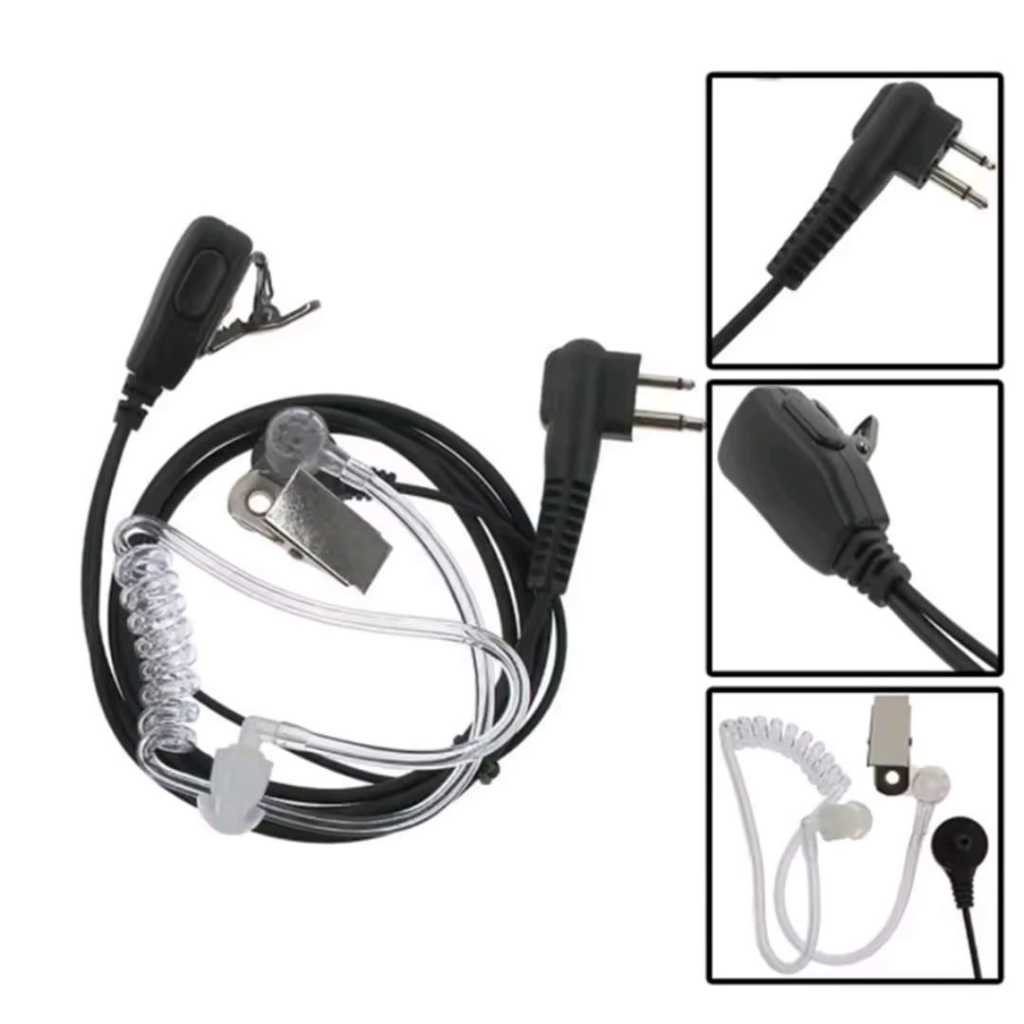 Fone com Microfone de Lapela compatível com Radio HT EP450 DEP450 EB 450 DEP 450 SP50 de tubo acústico transparente em Oferta na Shopee