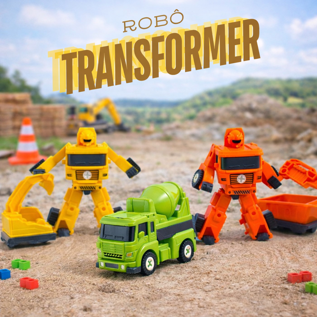 3 Robô Transformers Caminhão 2 em 1 Brinquedo Infantil CARRO CAMINHÃO Transformer