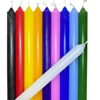 Vela palito - diversas cores 18 cm - parafina pura em Oferta na Shopee