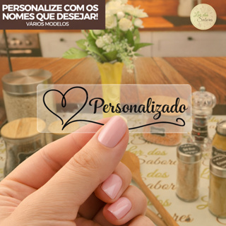 Etiquetas Adesivos Personalizados Para Potes Temperos e Mantimentos Vinil Resistente A Prova D'água em Oferta na Shopee