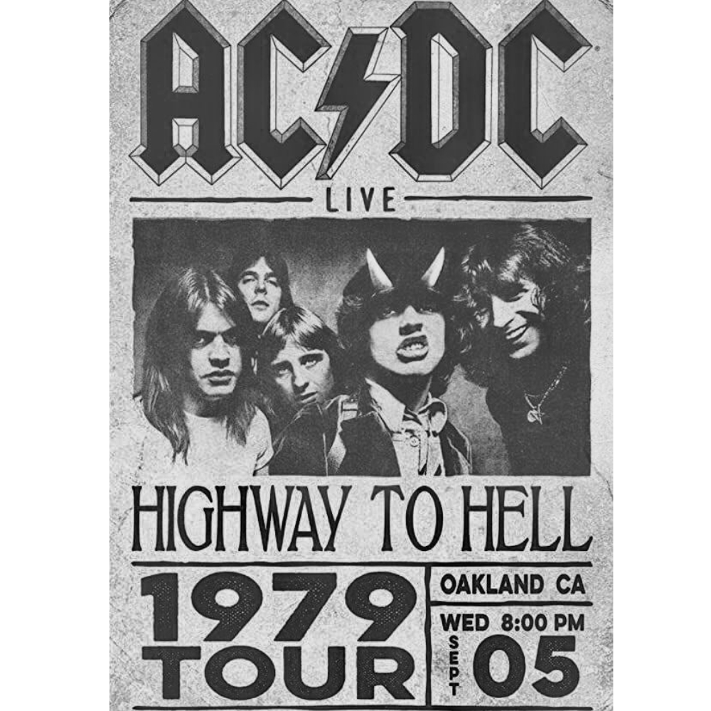 Quadros Poster AC DC - Decoração Rock em Oferta na Shopee