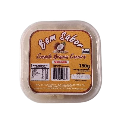 COCADA BRANCA CASEIRA PASTOSA BOM SABOR 150 G