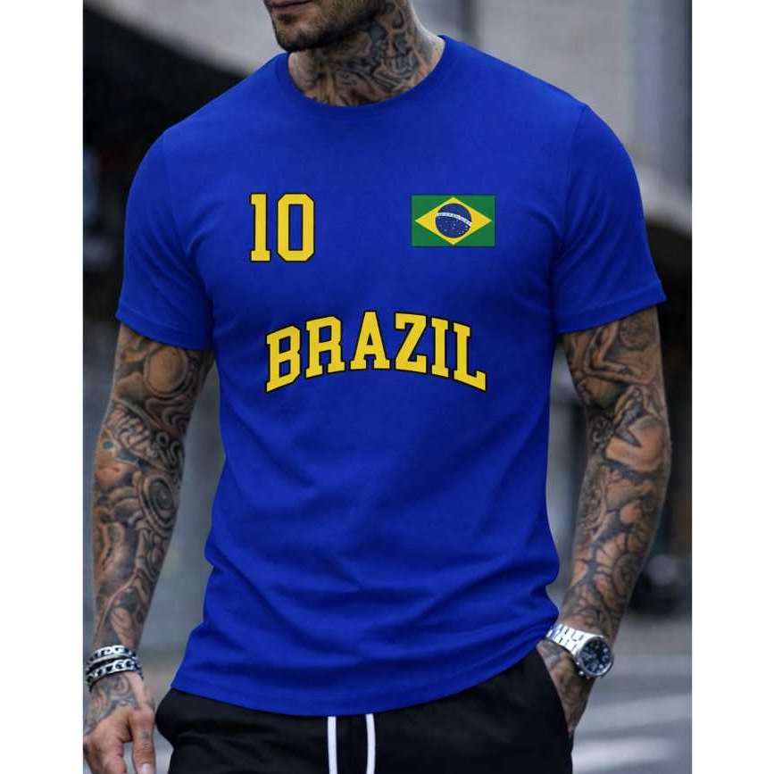 Camiseta Masculina Copa Do Mundo Brasil 2026 Camisa 10 Modelo UNISSEX