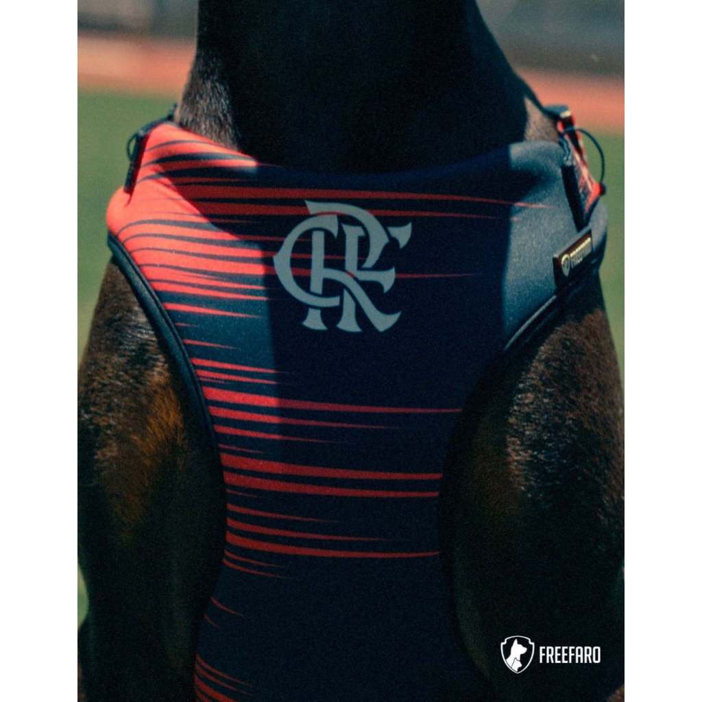 Peitoral Para Cães Pet Freefaro Flamengo Essencia Cachorro Passeio