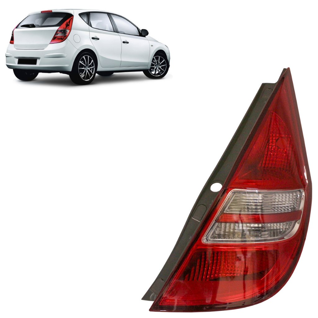 Lanterna Traseira  I30 Hatch 2009 2010 2011 2012 Bicolor Lente Lisa Acrilico em Oferta na Shopee