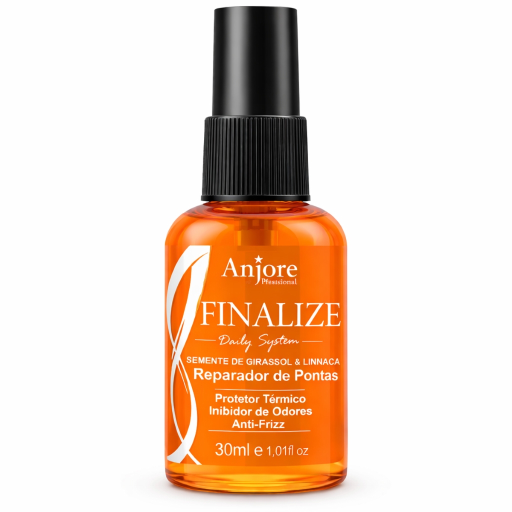 Reparador De Pontas Anti Frizz Pontas Duplas Antiodor Proteção Térmica Nutrição e Brilho 30ml Anjore em Oferta na Shopee