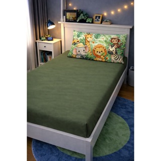 Kit Jogo De Lençol 400 Fios Micro Percal Solteiro + Fronha Estampada Infantil Lençol Com Elastico em Oferta na Shopee