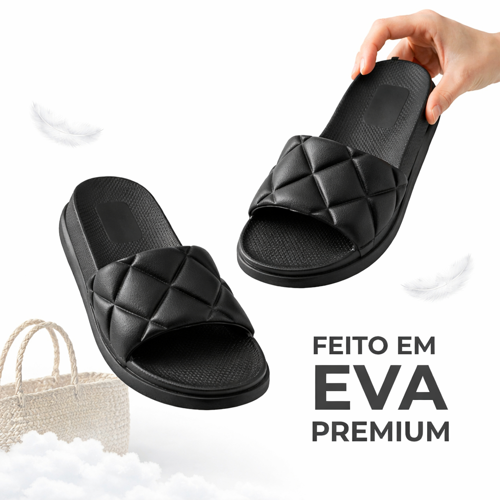 Chinelo W821 Feminino Nuvem Super Leve Sandalia Feminino Slide Eva Super Macio Leve Lançamento Nuvem