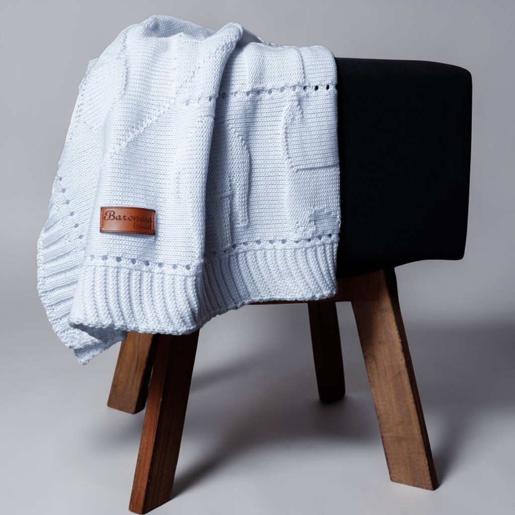 Mantinha de Bebê em Tricot Saída Maternidade Manta Crochê Recém Nascido Confortável Aconchegante em Oferta na Shopee