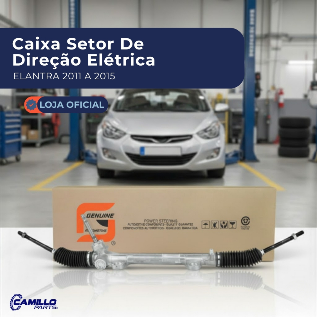 Caixa Direçao Elétrica Nova Hyundai Elantra 1.8 2011 A 2015 Genuine Automotive