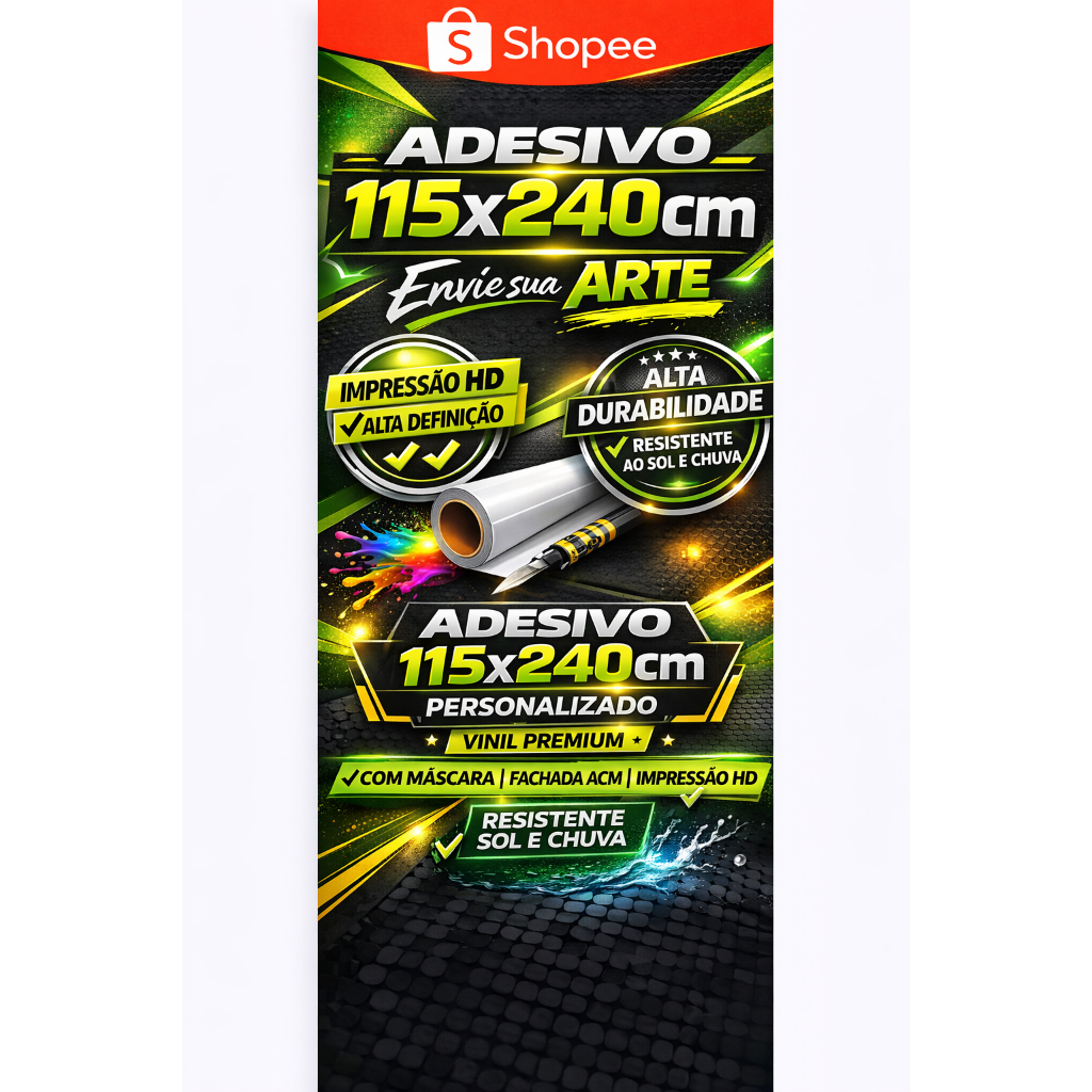 Adesivo Super aderente I Tamanho Premium: 115x240cm I Melhor opção do mercado