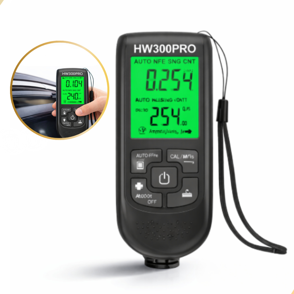 Medidor de Espessura Digital De Tinta Automotiva Espessura do Filme Para Pintura De Carro