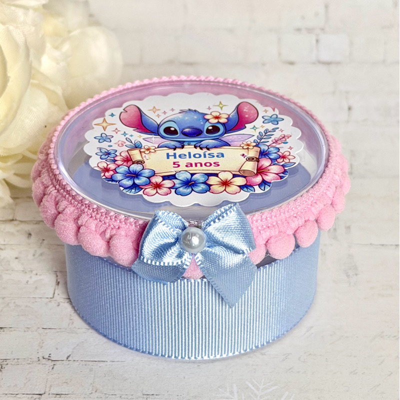 10 Lembrancinha Personalizada Lilo Stitch chá de bebê chá revelação batizado jardim encantado maternidade aniversário