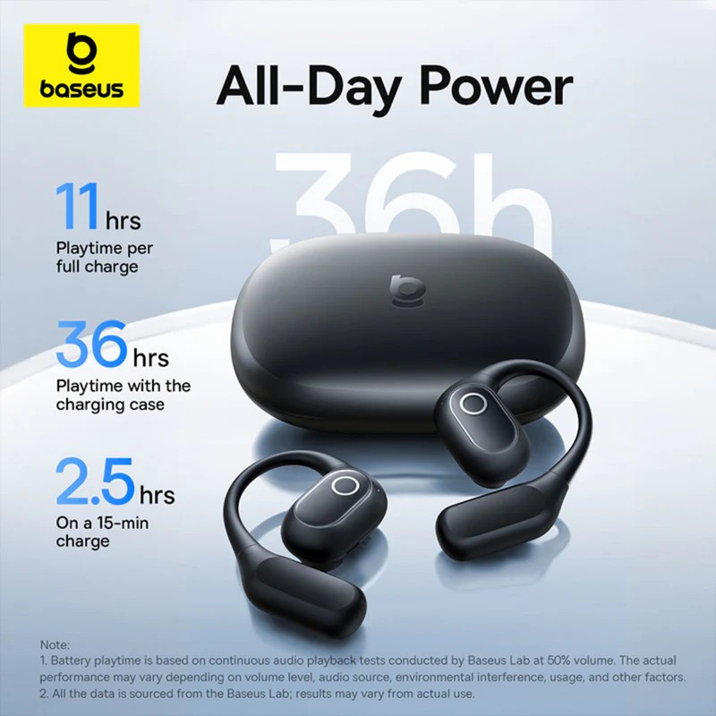 Baseus Fones de ouvido Baseus Eli 2i Fitted True Wireless de Orelha Aberta