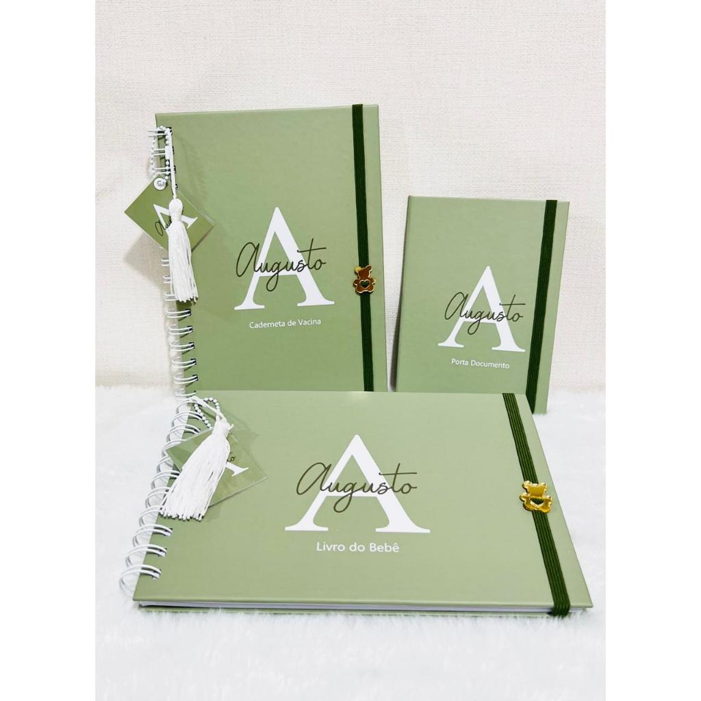 CADERNETA DE VACINA/LIVRO DO BEBÊ/PORTA DOCUMENTO/ CLEAN / PERSONALIZADA em Oferta na Shopee