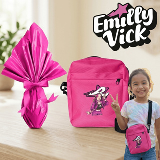 Ovo De Páscoa 250g Chocolate Ao Leite + Bolsinha Emilly Vick em Oferta na Shopee