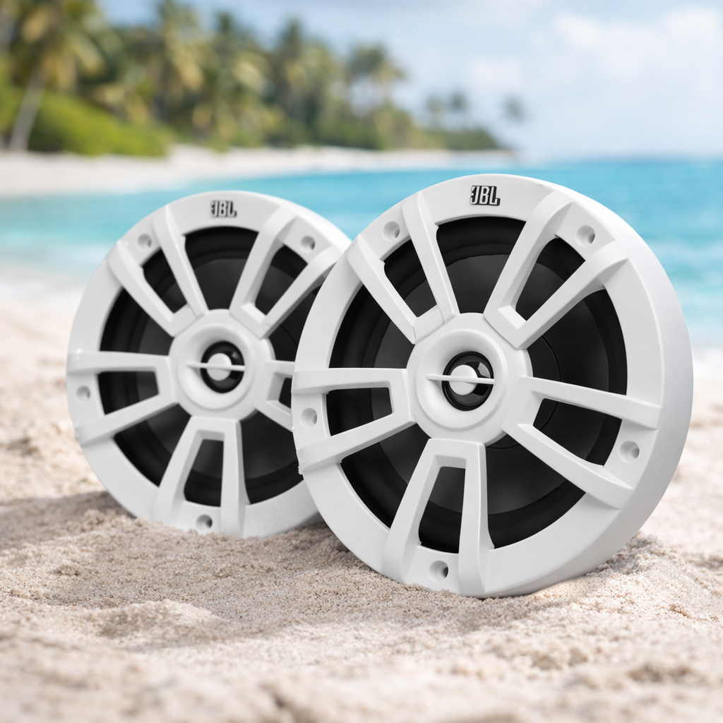 Par De Falantes Jbl Marítimo 6,5" 120w Rms Branco