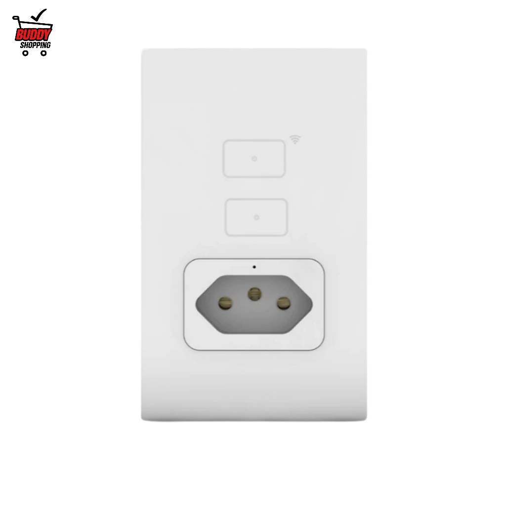 Interruptor Inteligente Wi-fi Touch 1 ou 2 Teclas com Tomada em Oferta na Shopee
