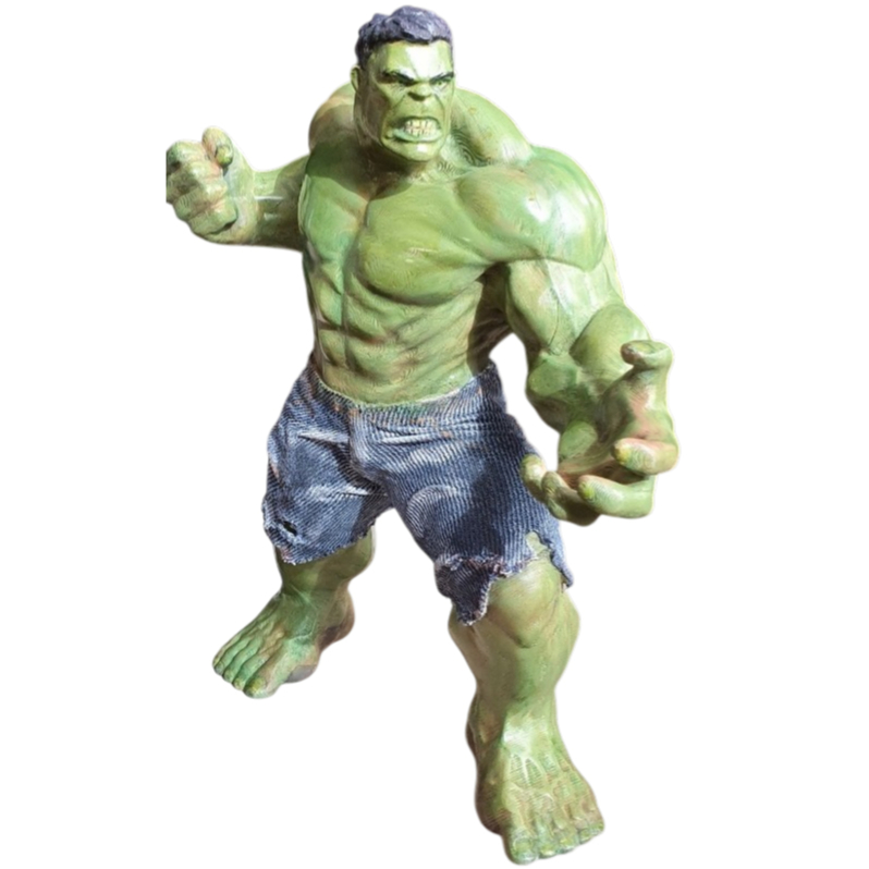 Hulk Figure Action Vingadores Hulk ABS Premium 15cm Impresso 3D para pintar