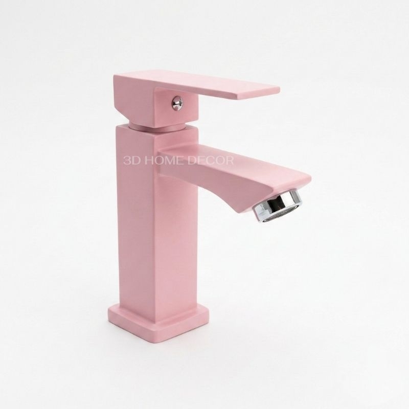 Torneira Bancada Inox Rosa Torneira Pia Rosa Torneira Rosa Premium P/ Banheiro em Metal