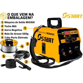 Máquina De Solda 220v Multiprocessos Mig Mma Tig 160a Com Mascara De Solda E Acessórios Profissional em Oferta na Shopee