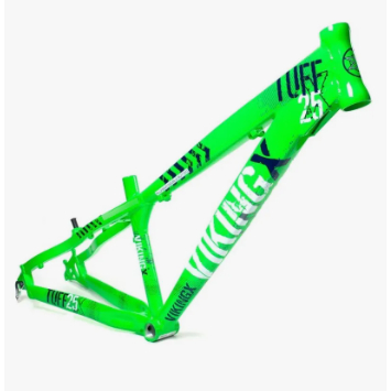 Quadro Aro 26 VikingX Tuff X-25 Alumínio - Verde Neon Freeride Dirt Jump Original