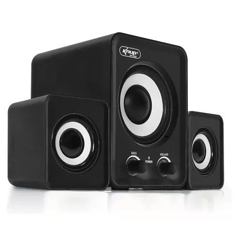 Caixa de Som PC 3 em 1 Mini Subwoofer KNUP KP-7023