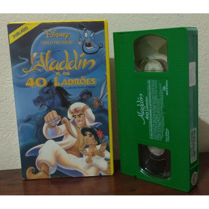 Fita VHS Aladdin e os 40 Ladrões - Walt Disney