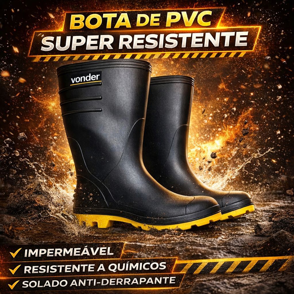 Bota PVC Galocha Chuva Motociclista Moto Impermeável Forrado