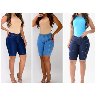 kit com 3 Bermudas Cumprida Ciclista com Elastano em Oferta na Shopee