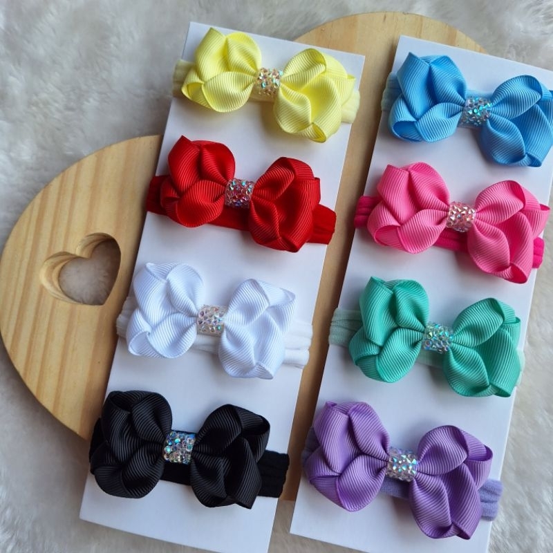 Kit 8 laços infantil Lacinhos Faixinha bebê laços menina