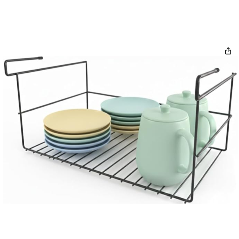 Cesto Suspenso Grande Organizador de Armário Cozinha Aramado Multiuso com variações de cor