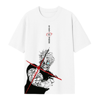 Camiseta Oversized Anime Satoru Gojo Jujutsu Kaisen Unissex 100% Algodão em Oferta na Shopee