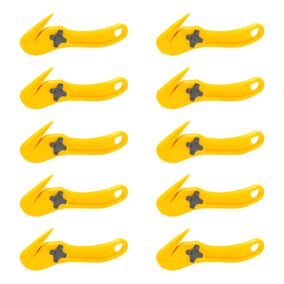 Kit 10 Estiletes De Segurança Vonder Anti-Corte Bico Guia Logística Filme Stretch Sacaria