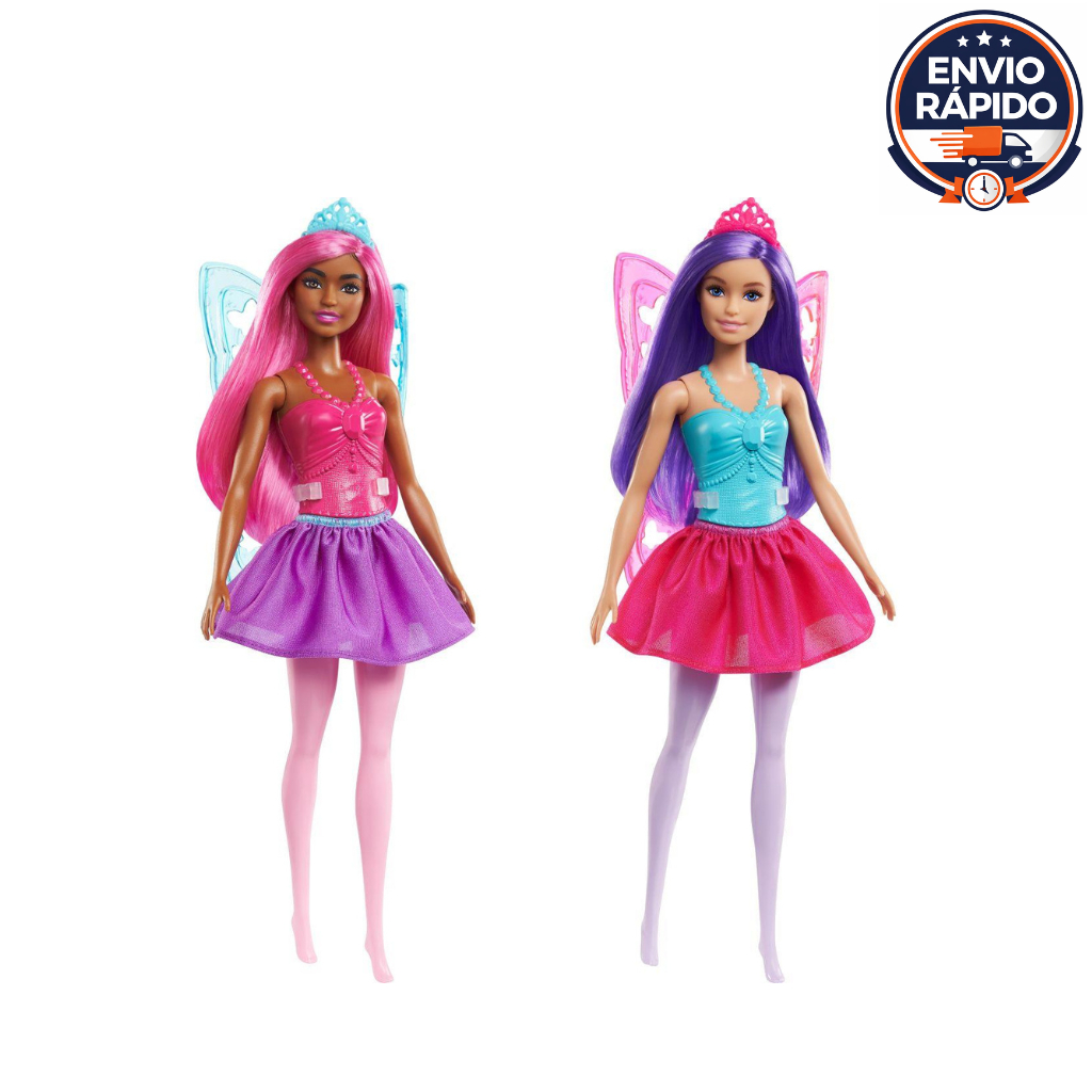 Boneca Barbie Fantasy Fada Dreamtopia Cor de Pele Branca ou Negra (Sortidas) - Mattel