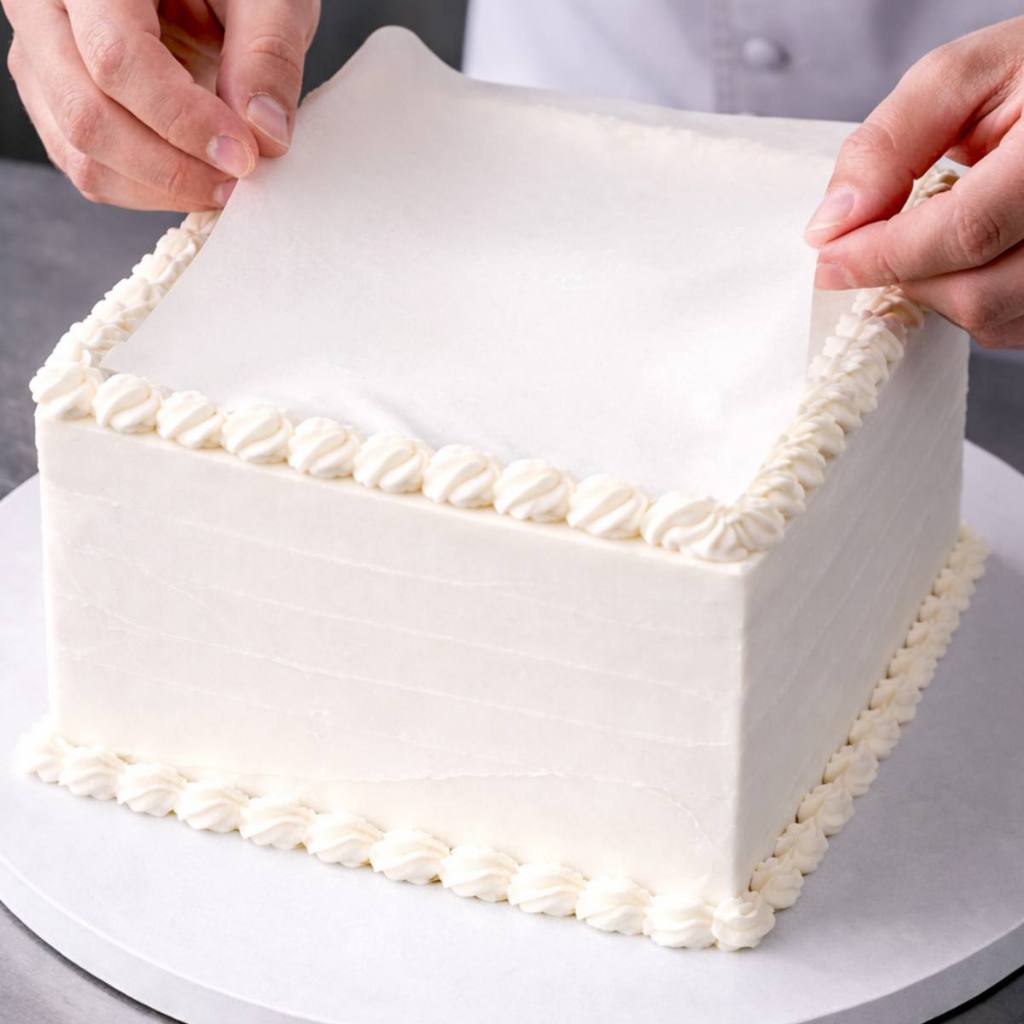 Kit 100 Papel de Arroz Comestivel para Bolo A4 Branco Confeitaria Cupcake Decoraçao Artimagem