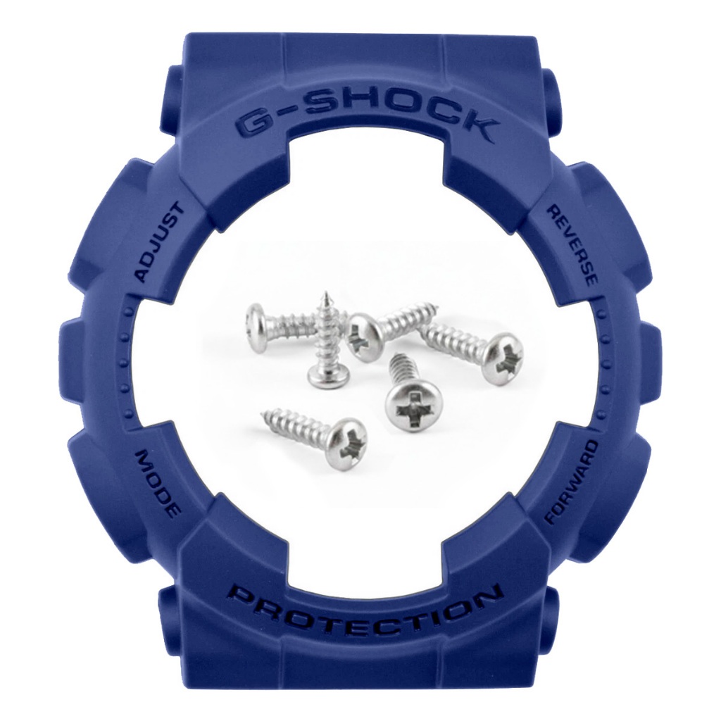 Capa Bezel Para Casio G-shock Azul Ga-100 Ga-110 Gd-100  Ga-120 Ga-300