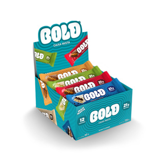 Bold Barra de Proteína Caixa Mista 12 Unidades 21 g Proteína Mix 6 Sabores 60 g em Oferta na Shopee