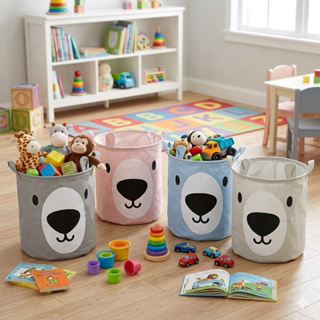 Cestos Organizadores Armazenamento 50 litros de Roupa e Brinquedos  Infantil Impermeável Retrátil em Oferta na Shopee