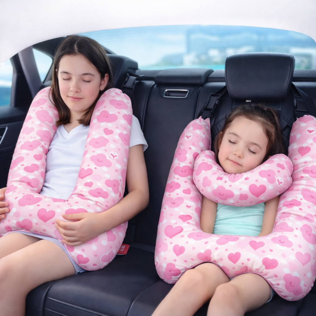 Almofada Apoio de Pescoço Para Criança e Adulto Ideal Para Carro e Passeios